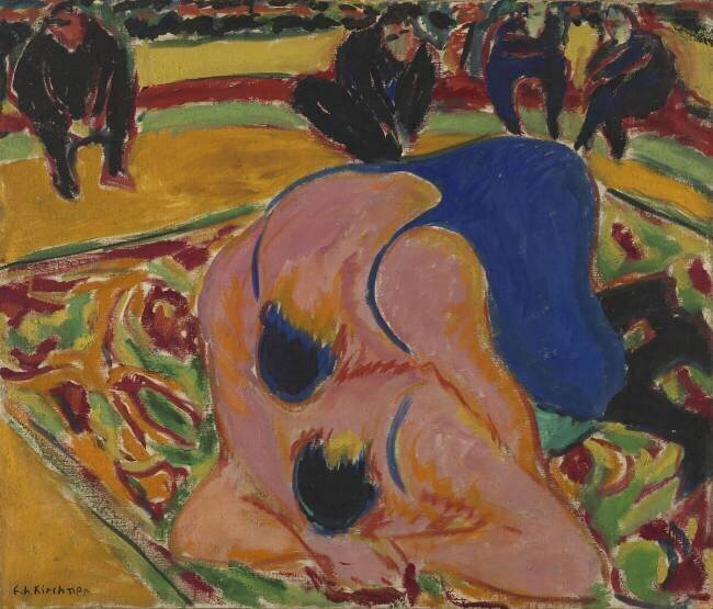 Lutteurs dans un cirque Ernst Ludwig Kirchner