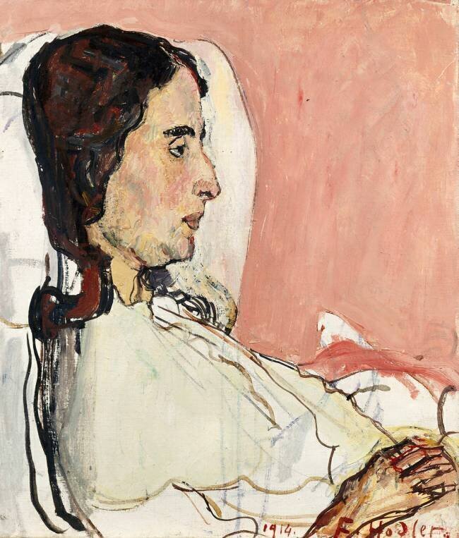 Madame Godé-Darel malade (1873-1915) Ferdinand Hodler