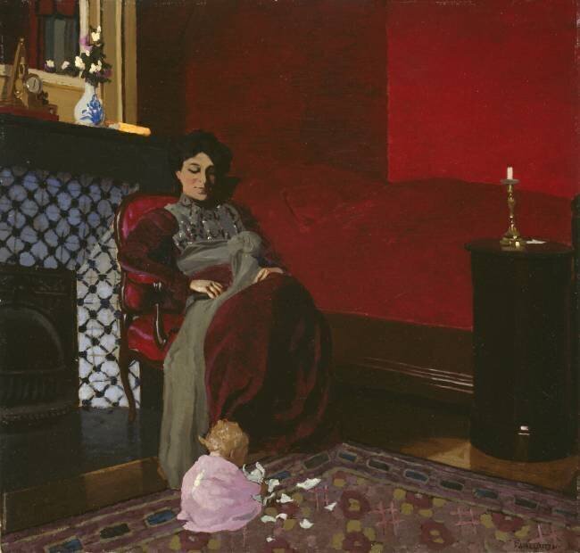 Madame Vallotton et sa nièce Félix Vallotton