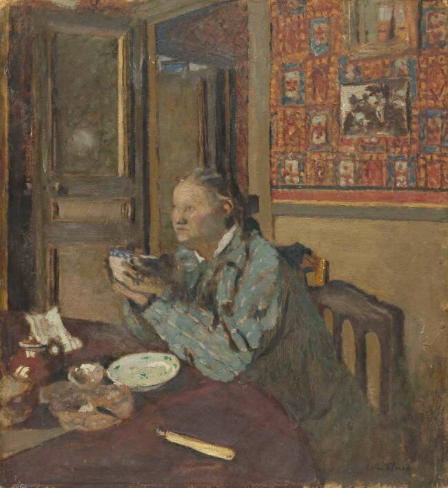 Madame Vuillard tenant un bol Edouard Vuillard