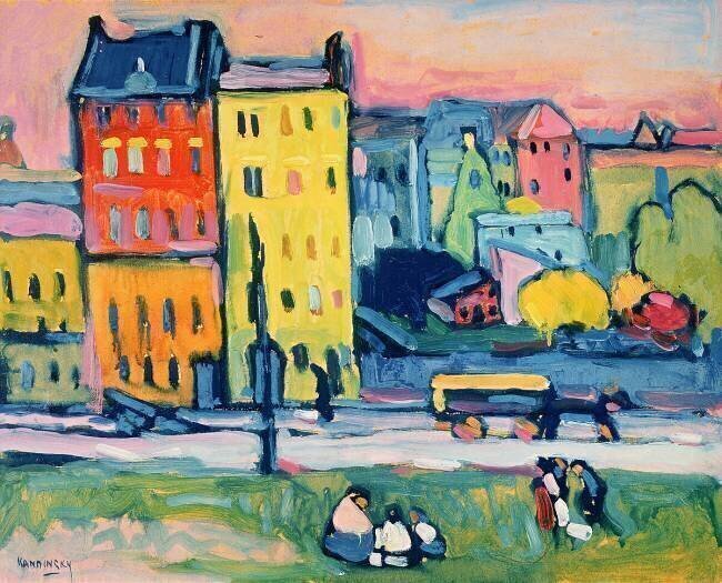 Maisons à Munich Wassily Kandinsky