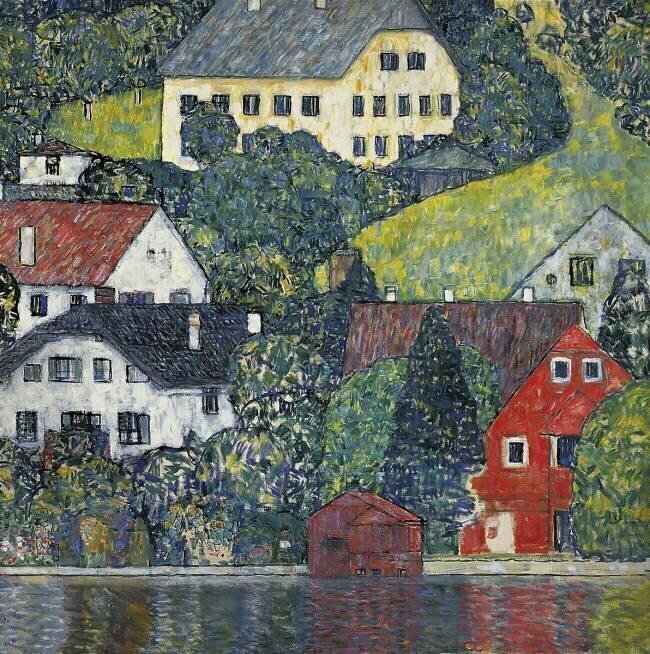 Maisons à Unterach sur l'Attersee Gustav Klimt