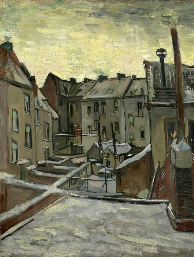 Maisons vues de dos Vincent van Gogh