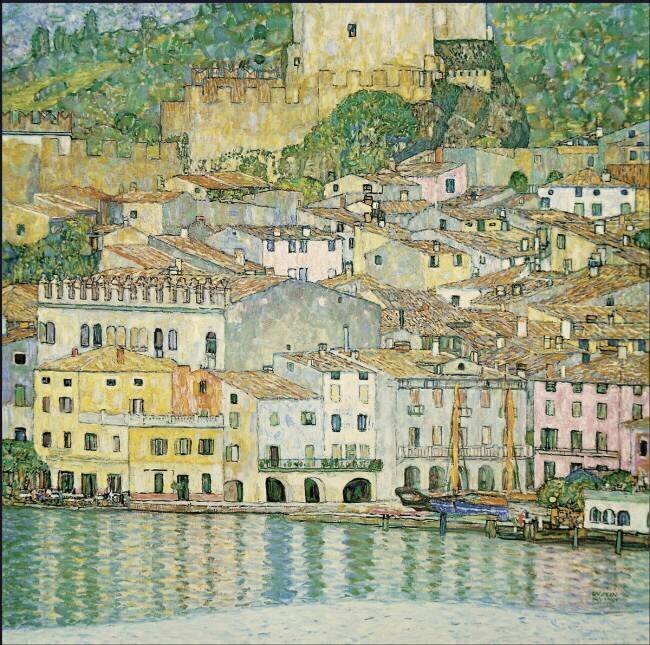 Malcesine sur le lac de Garde Gustav Klimt