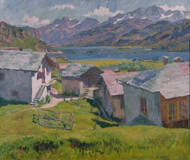 Maloja et le lac de Sils Giovanni Giacometti