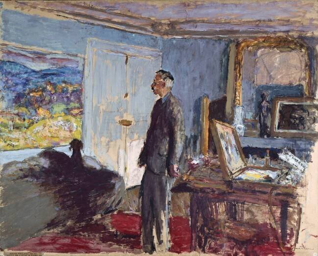"Maquette" pour un portrait de Bonnard Pierre (1867-1947), peintre, graveur et affichiste français Edouard Vuillard