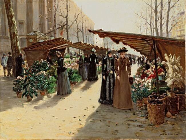 Marché au Fleurs Theodor von Hörmann