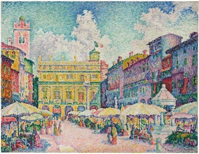 Marché de Vérone Paul Signac