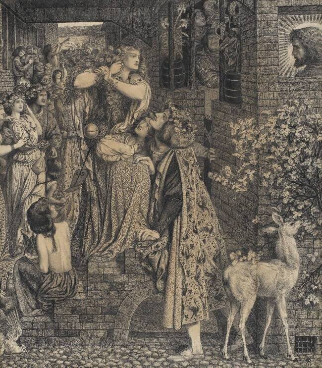 Marie-Madeleine à la porte de Simon Pharyise Dante Gabriel Rossetti