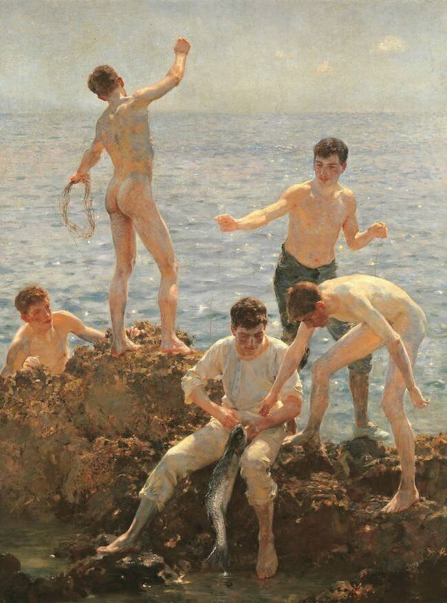 Matin d'été Henry Scott Tuke