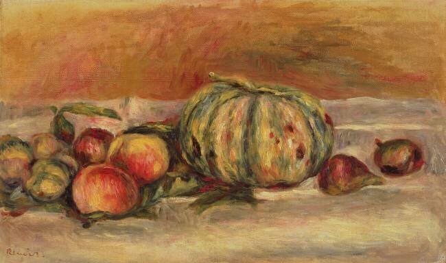 Melon et fruits Auguste Renoir