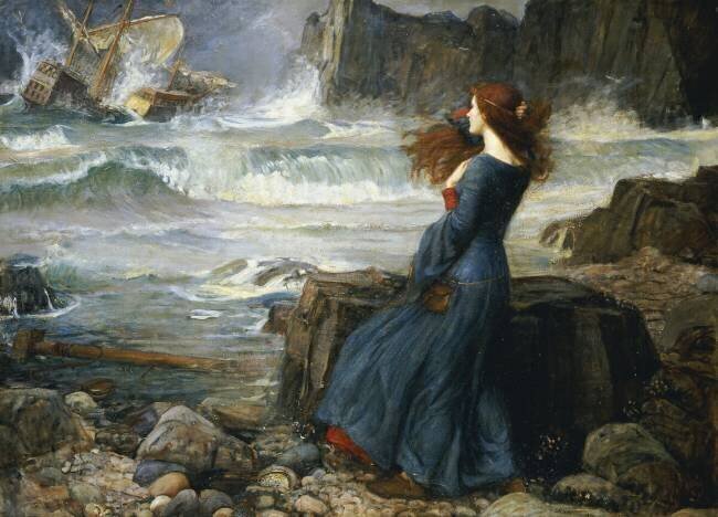 Miranda - La Tempête John William Waterhouse