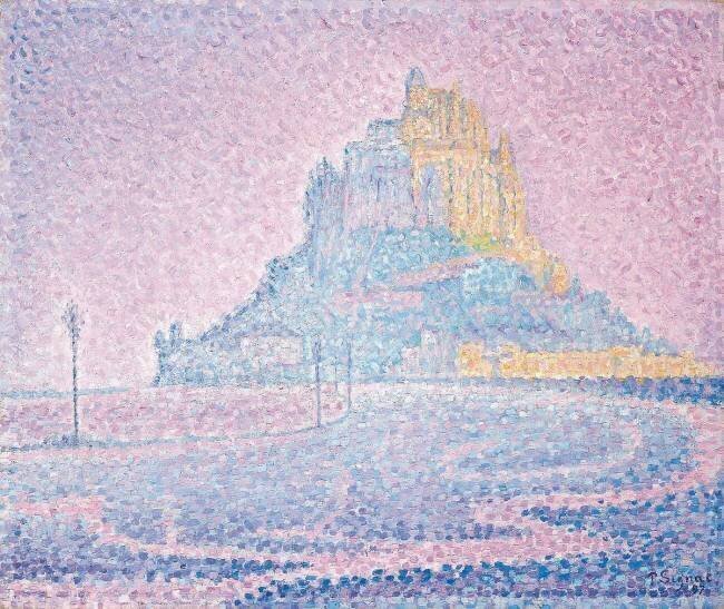 Mont Saint-Michel, Brouillard et Soleil Paul Signac