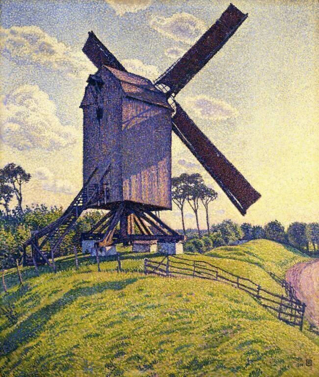 Moulin à Vent dans les Flandres Theo van Rysselberghe