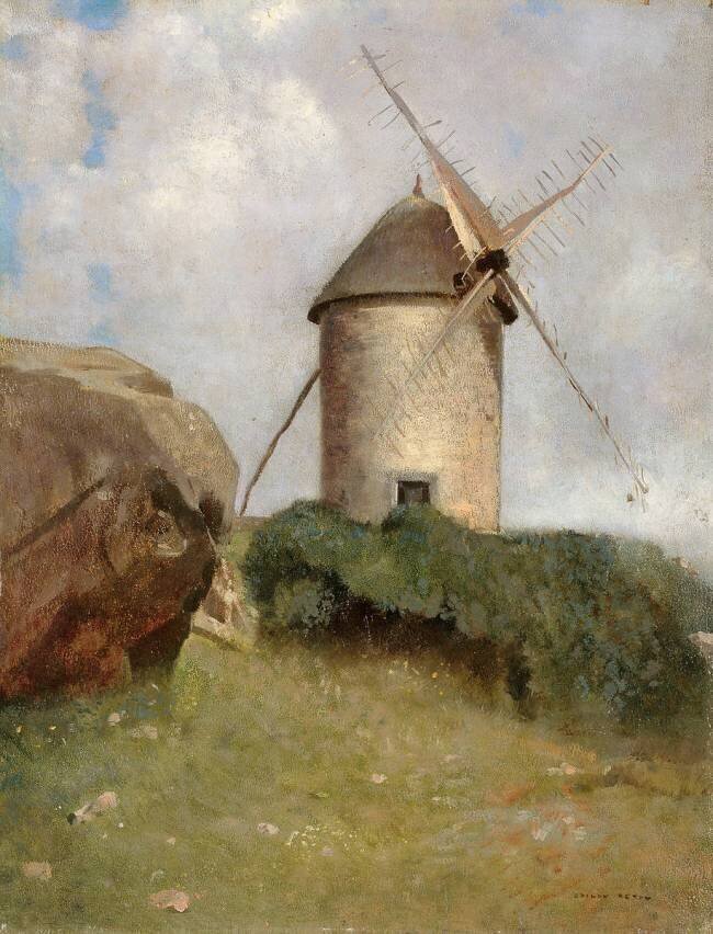 Moulin en Bretagne Odilon Redon
