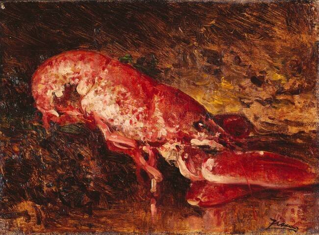 Nature morte : homard Félix Ziem