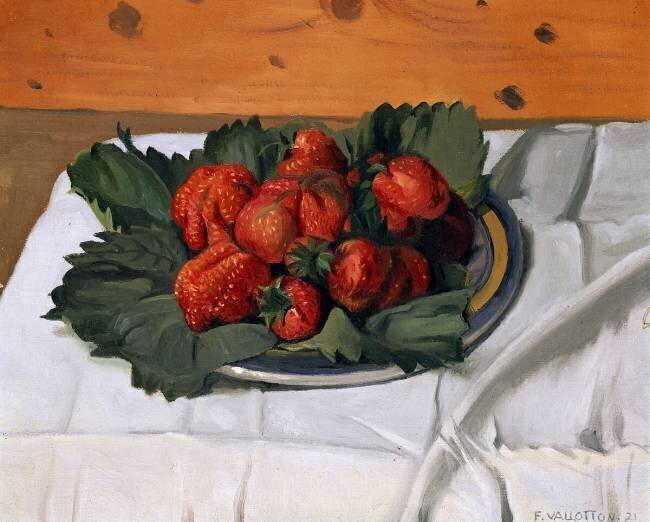 Nature morte aux fraises Félix Vallotton