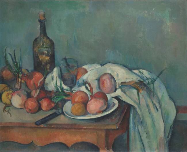 Nature morte aux oignons Paul Cézanne