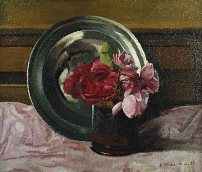 Nature morte aux roses Félix Vallotton