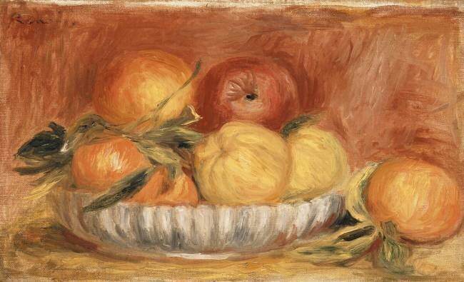 Nature morte avec des pommes et des oranges Auguste Renoir