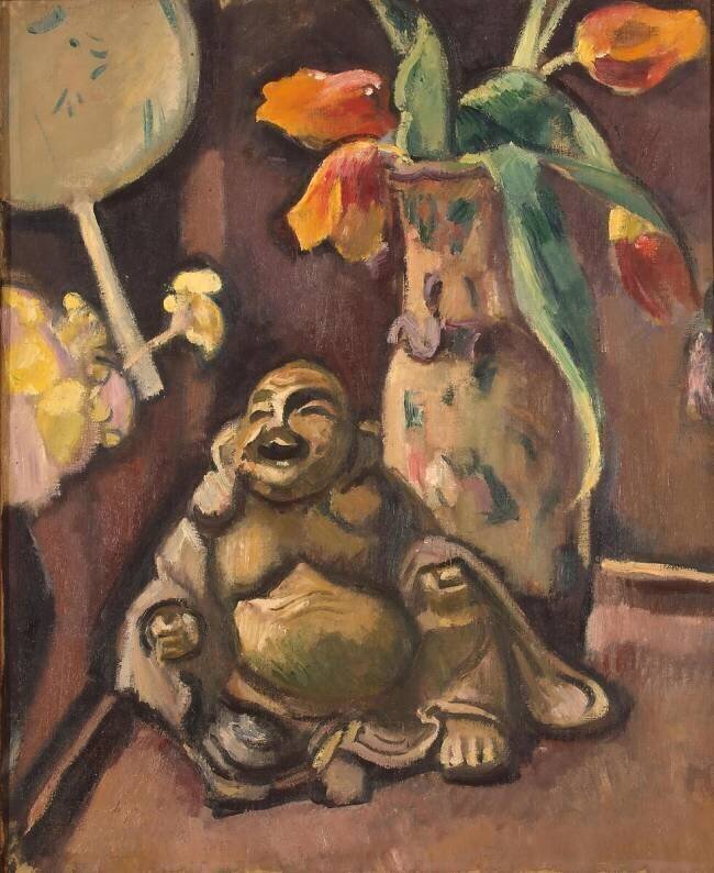 Nature morte avec une statuette de Bouddha Achille Emile Othon Friesz