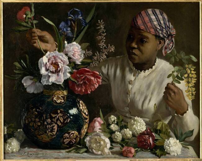 Femmes aux pivoines Frédéric Bazille