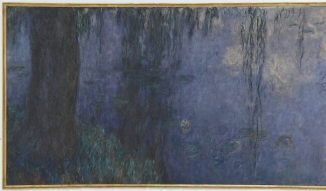 Nénuphars : matin avec des saules pleureurs Claude Monet