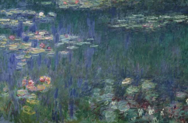 Nénuphars : reflets verts Claude Monet