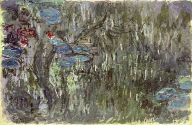 Nénuphars avec reflets de saules Claude Monet