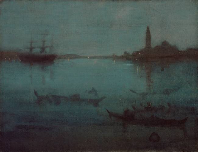Nocturne en bleu et argent : La Lagune, Venise James Abbott McNeill Whistler