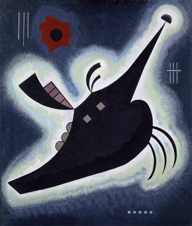 Noir pointu Wassily Kandinsky