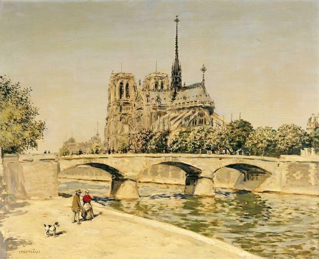 Notre Dame and the Seine Jean-François Raffaelli