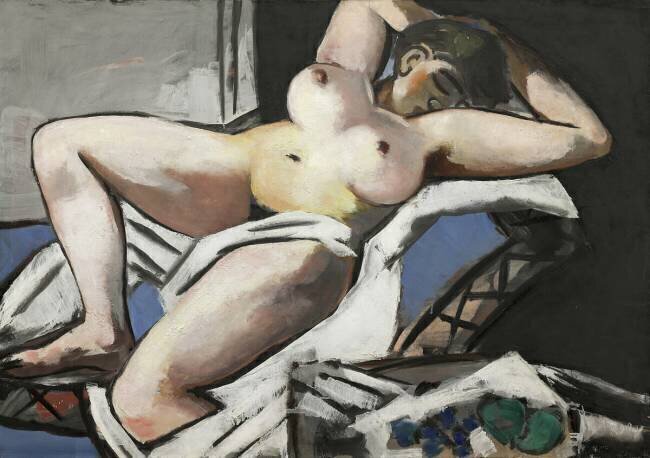 Nu allongé Max Beckmann