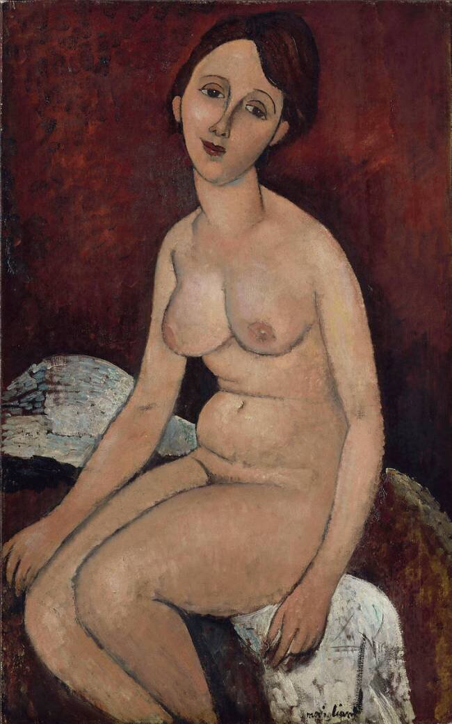 Nu assis Amedeo Modigliani
