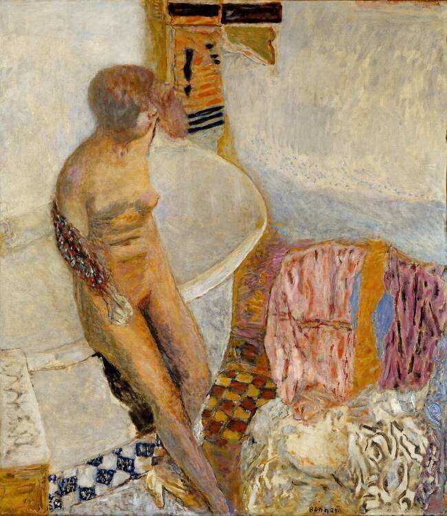 Nu au bord de la baignoire Pierre Bonnard
