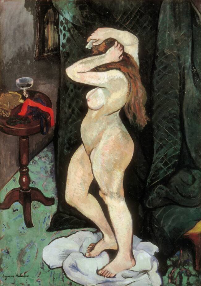 Nu coiffant ses cheveux Suzanne Valadon