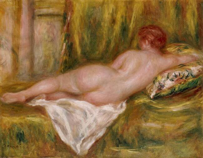 Nu couché, vu de dos ou Le repos après le bain Auguste Renoir