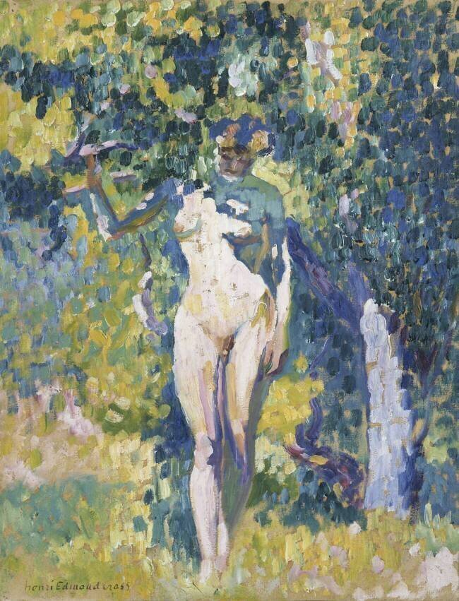 Nu dans un jardin Henri-Edmond Cross