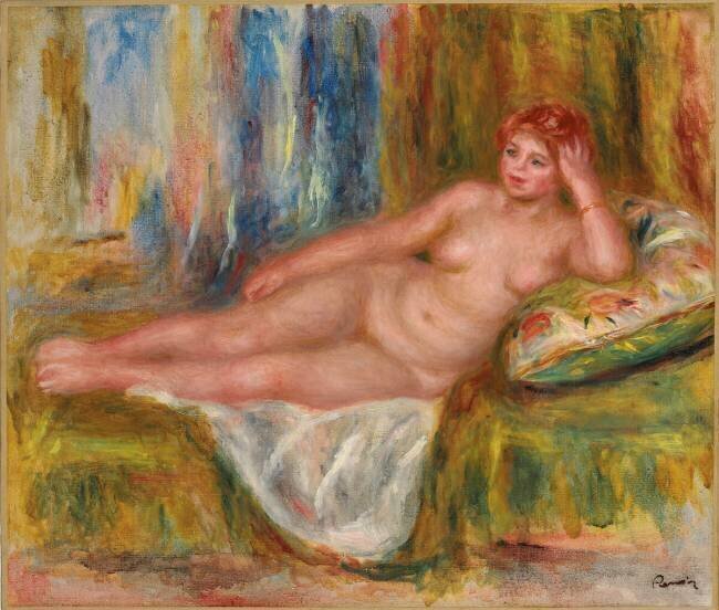 Nu féminin allongé Auguste Renoir