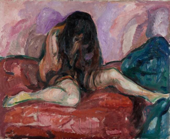Nu pleurant Edvard Munch
