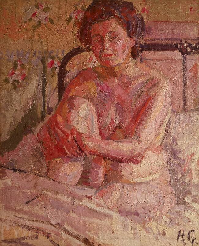 Nu sur un lit Harold Gilman