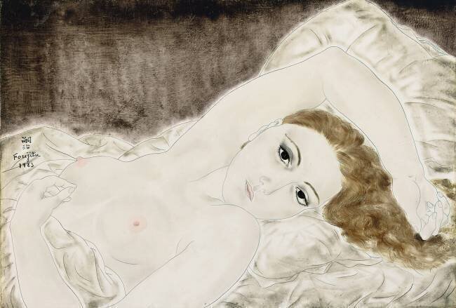 Nue allongée, 1923 Tsuguharu Foujita