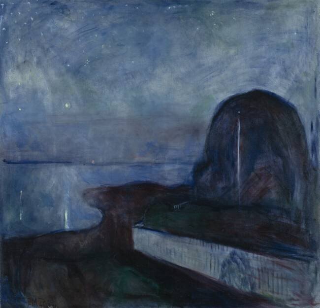 Nuit étoilée Edvard Munch