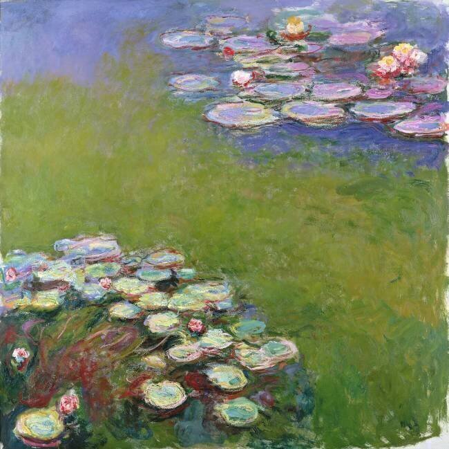 Nympheas, harmonie bleue. Claude Monet