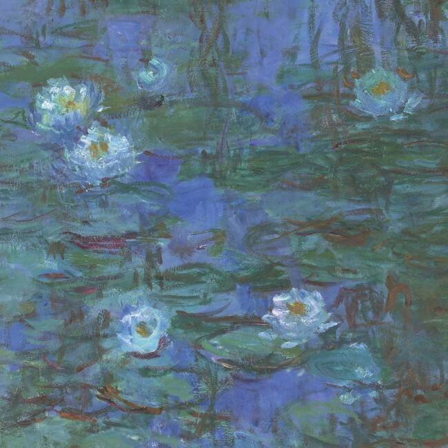Nymphéas bleus Claude Monet