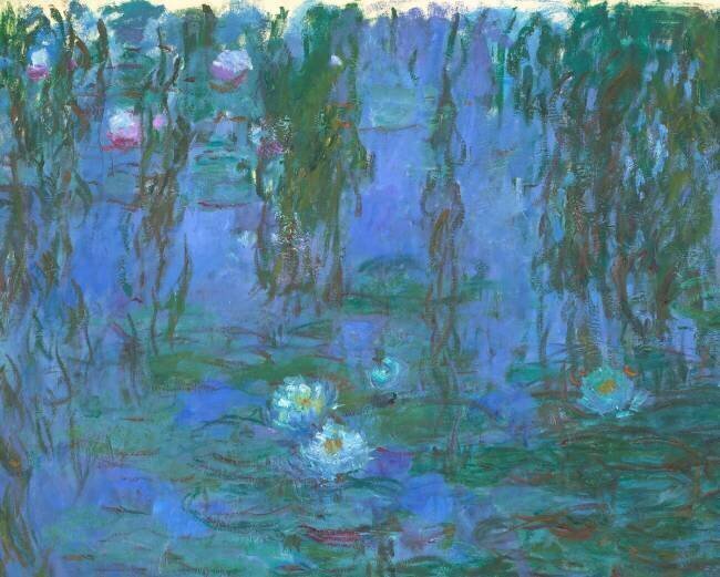 Nymphéas bleus Claude Monet