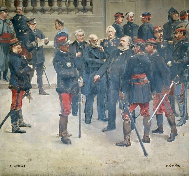 Officiers supérieurs et généraux de la guerre de 1870-1871, et membres du gouvernement de la Défense Henri Gervex