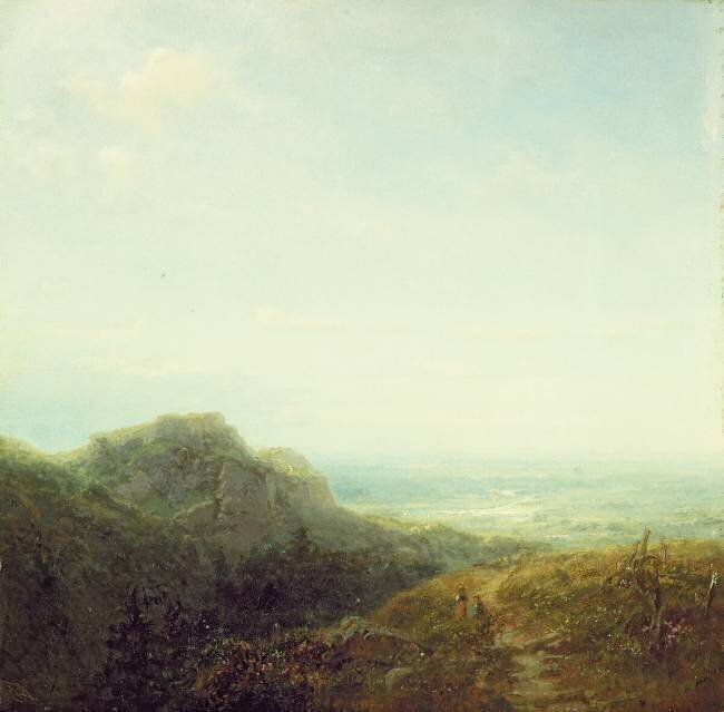 Overlooking the Valley Carl Spitzweg