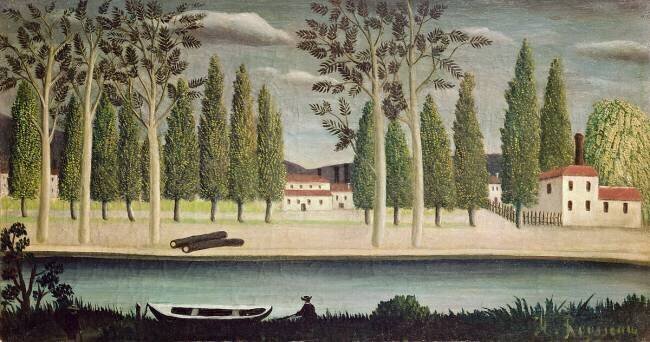 Par la rivière Henri Rousseau