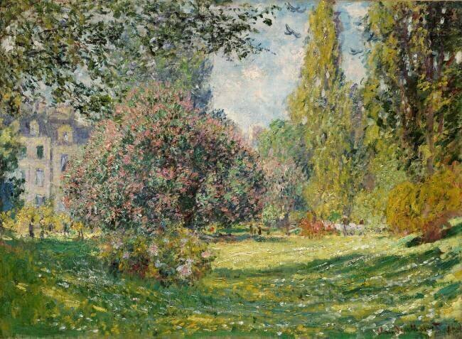 Paysage : Le parc Monceau Claude Monet